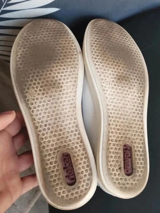White women's sneakers, Rieker, P37 – photo 6